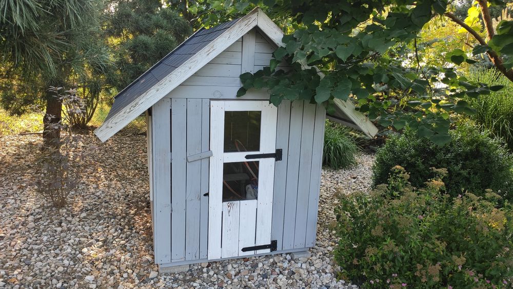 Domek ogrodowy drewniany dla dzieci