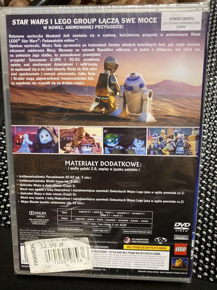 Lego Star Wars Padawańskie Widmo - nowy (w folii) film DVD