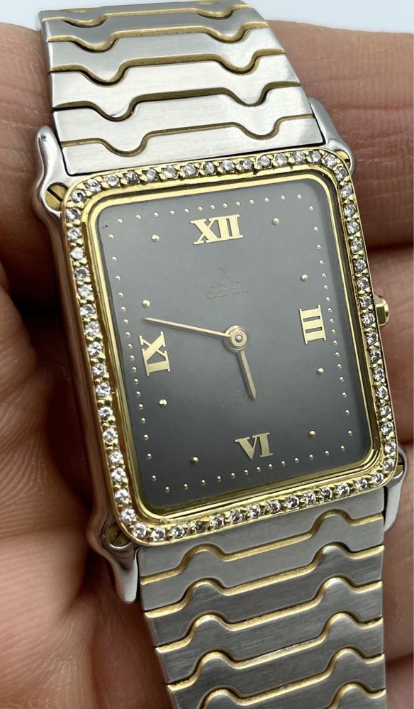 Szwajcarski zegarek firmy Ebel ref. 181902/Stal/Złoto/Diamenty.