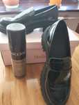 Buty damskie,czarne lakierowane, mokasyny