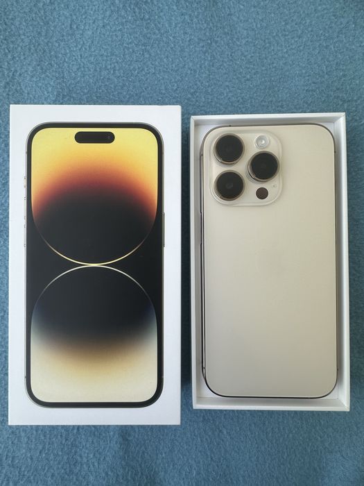IPhone 14 Pro Gold 256Gb, Neverlock, стан ідеал, коробка, чек