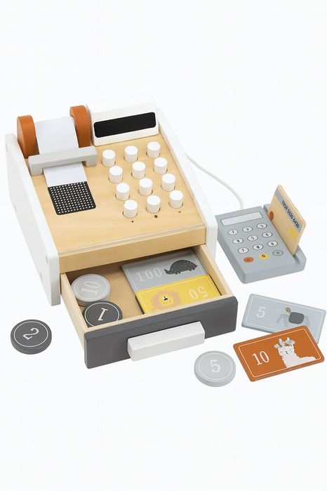 Caixa Registadora de Madeira Tryco – Brinquedo Infantil Educativo