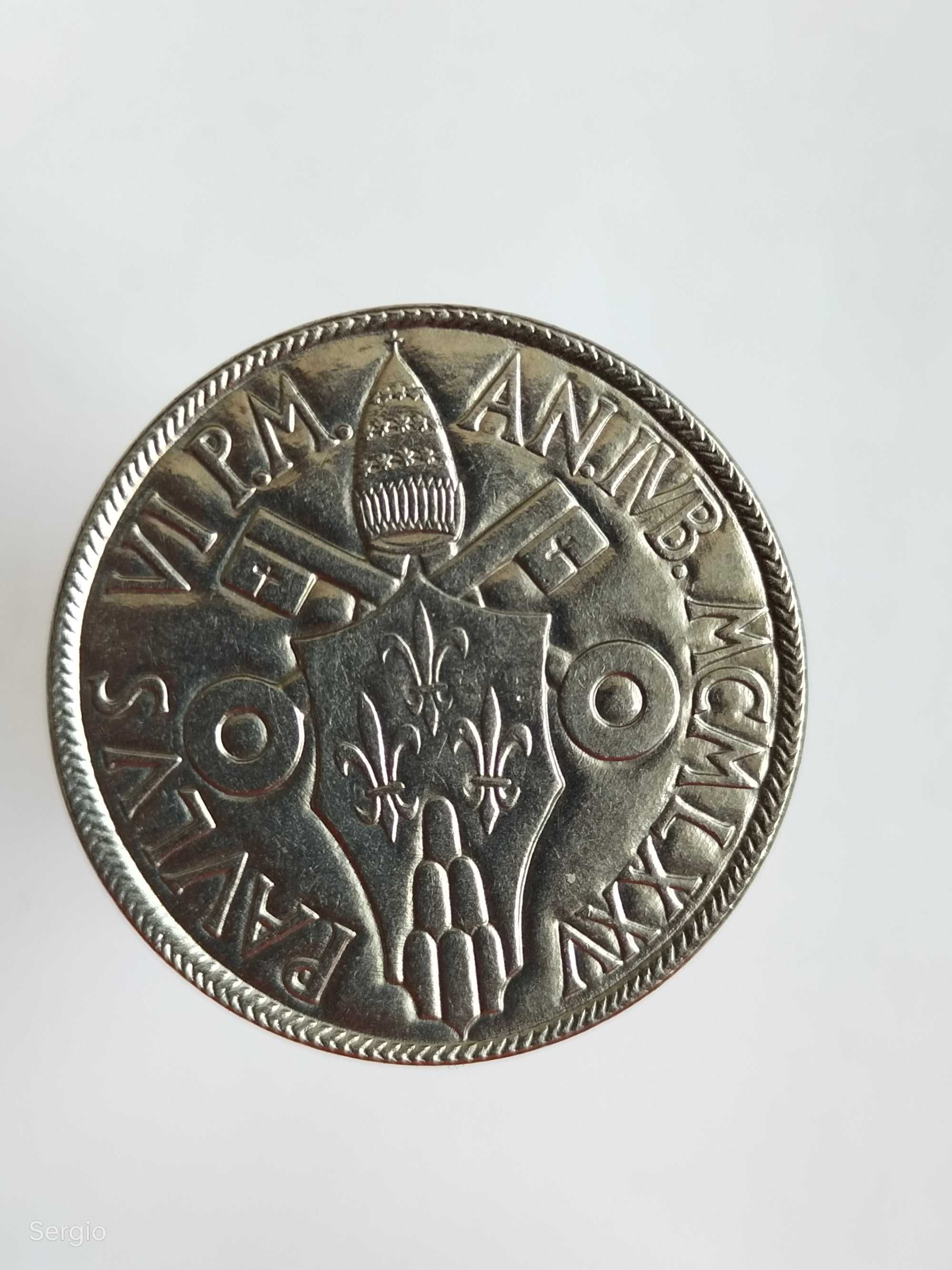 Moeda do Vaticano 100 lire 1975  Лот 128