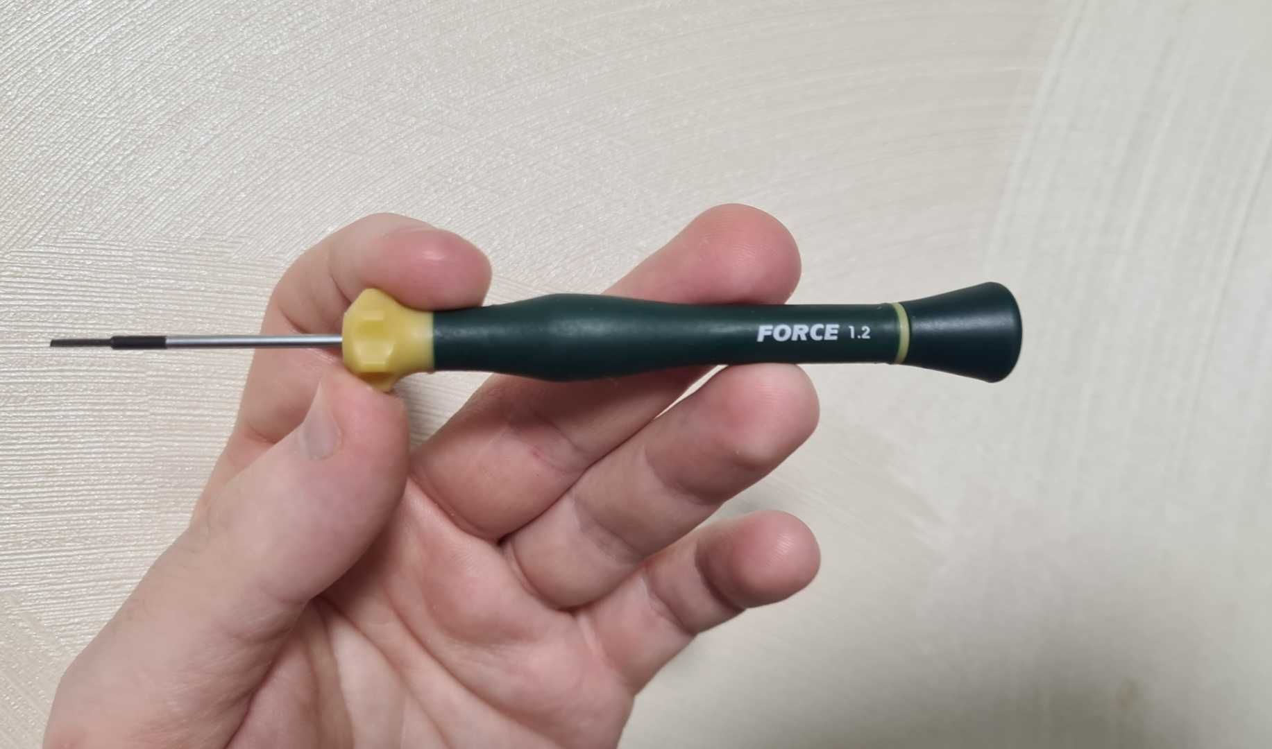 Отвертка Force 1.2 mm шлицевая ювелирная для телефонов, отвертка