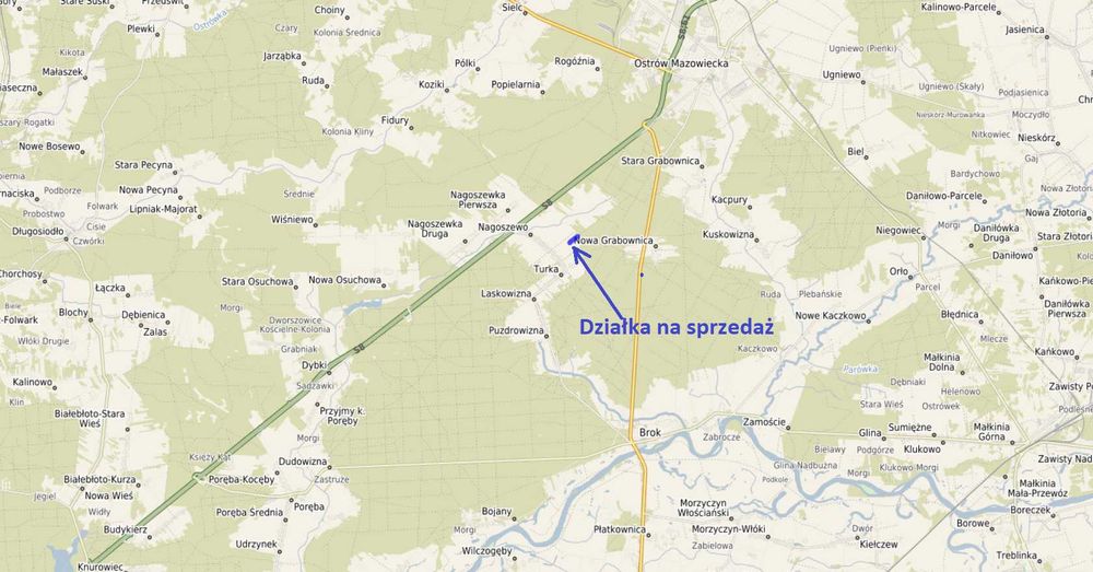 Na sprzedaż teren w Nagoszewie -użytek łąka