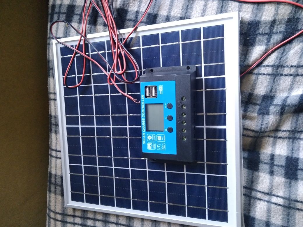 Sprzedam nowy panel solarny wraz z kontrolerem napięcia