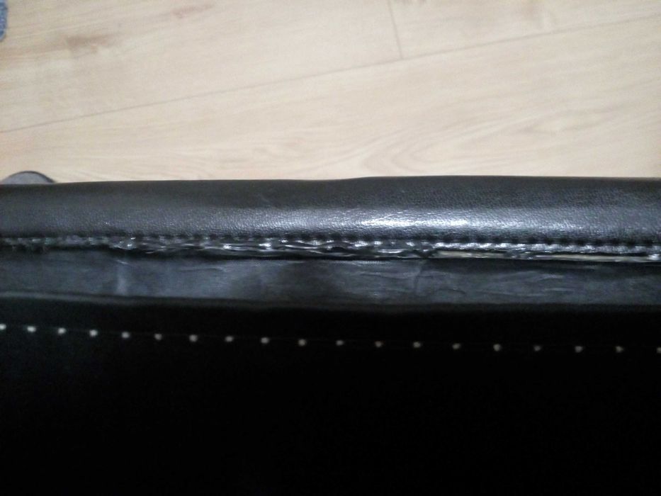 Teczka aktówka męska z ekoskóry, czarna