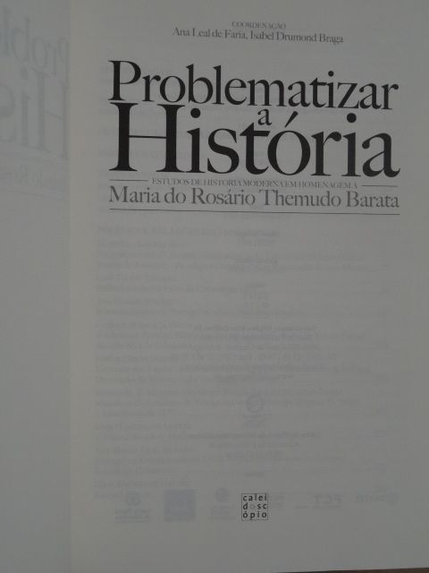 Problematizar a História de Maria do Rosário Themudo Barata