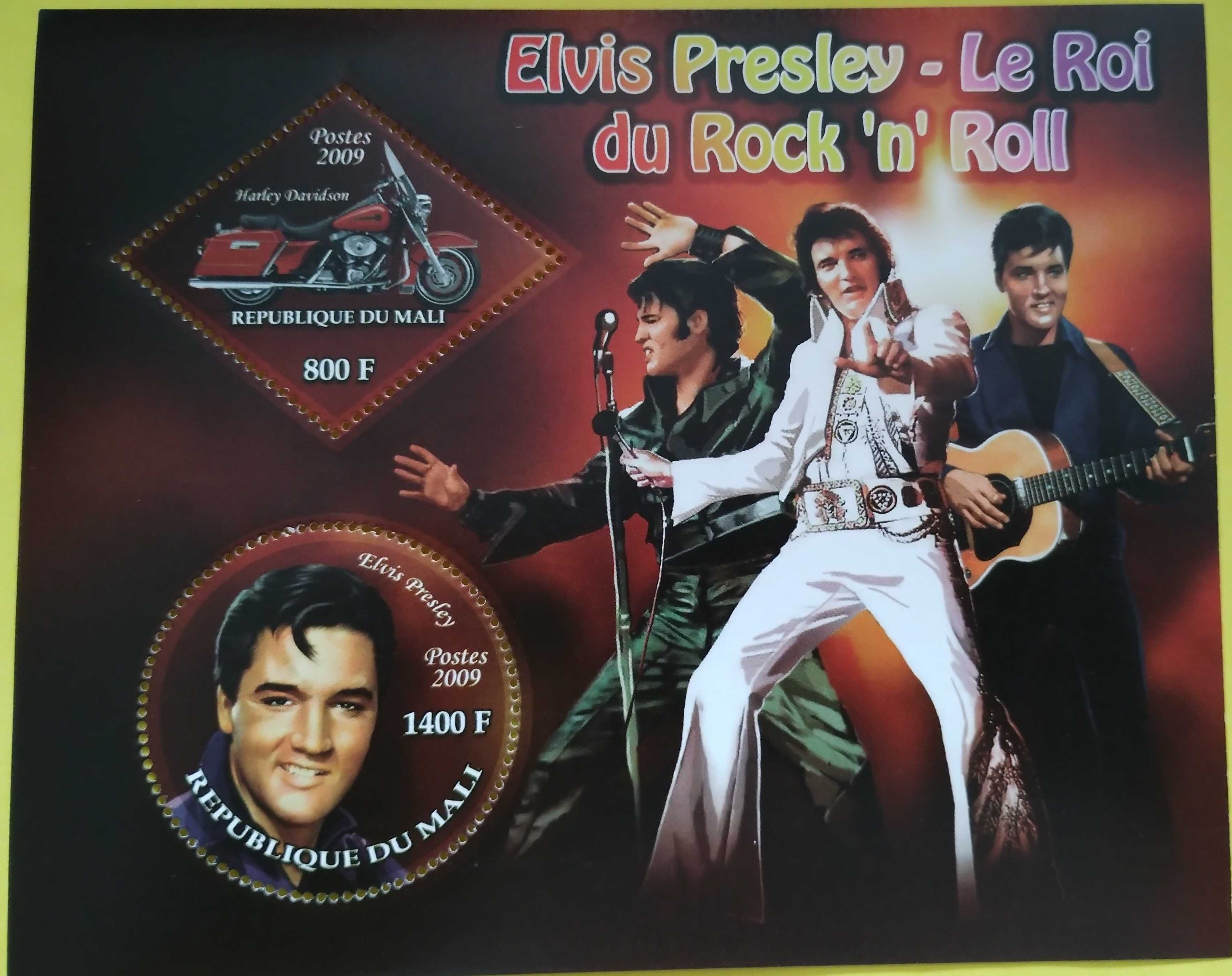 Znaczki pocztowe tematyczne : gwiazdy muzyki - Elvis Presley