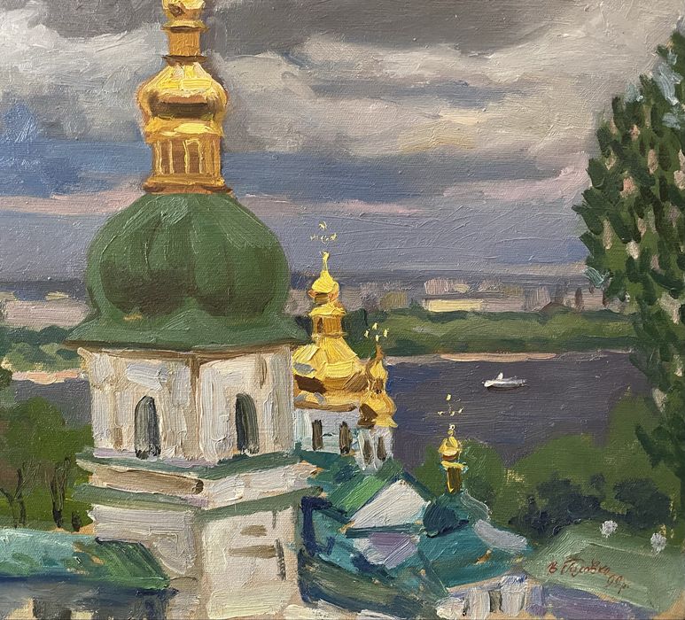 Картина. Золота дзвіниця. Києво-Печерська лавра. 1999р.