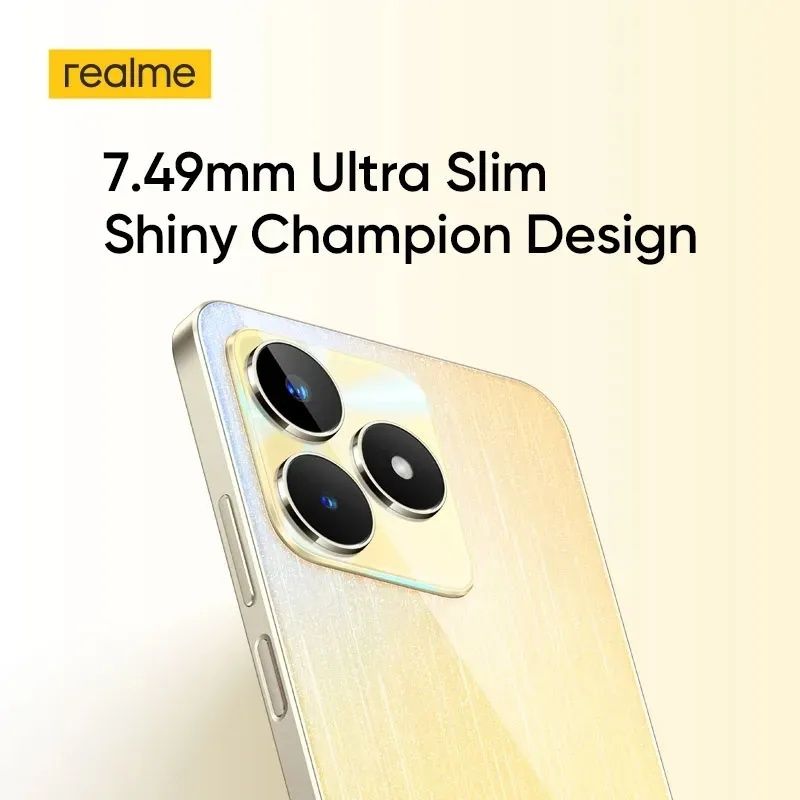 Мобильный телефон Realme C 53 NFC 8/256Gb black, gold новые запечатаны