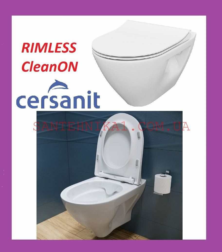 Инсталляция Cersanit Aqua 02 + унитаз Mille Clean on Grohe Geberit OLI