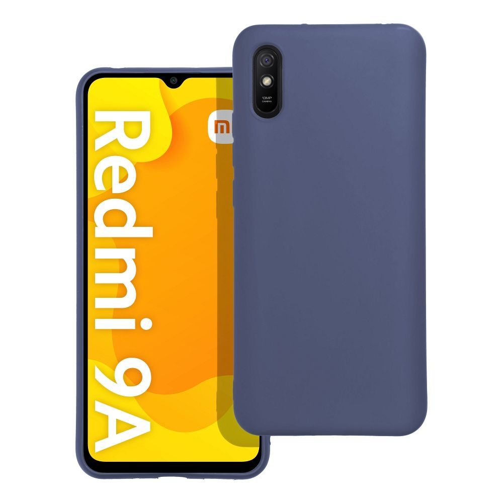 Etui Case Plecki Matt Do Xiaomi Redmi 9A / 9At Niebieski + Szkło 9H