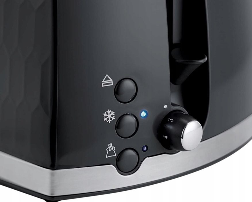 Toster Russell Hobbs Honeycomb Black  2 Tosty Grzanki Czarny