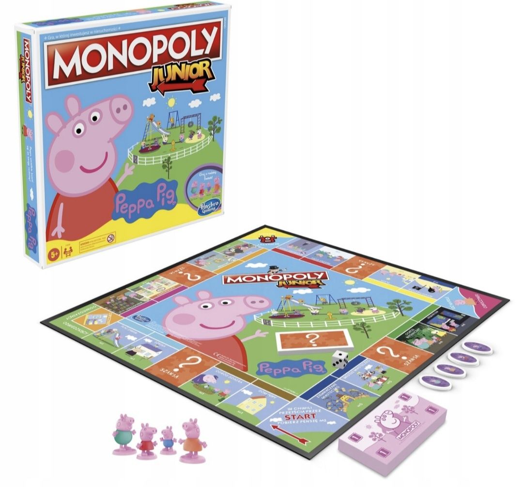 Gra planszowa Hasbro Monopoly Junior Świnka Peppa