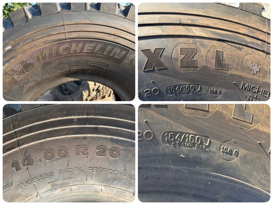 Opona Ciężarowa Naczepa 14.00R20 164/160J MICHELIN XZL+ 22PR NOWA!
