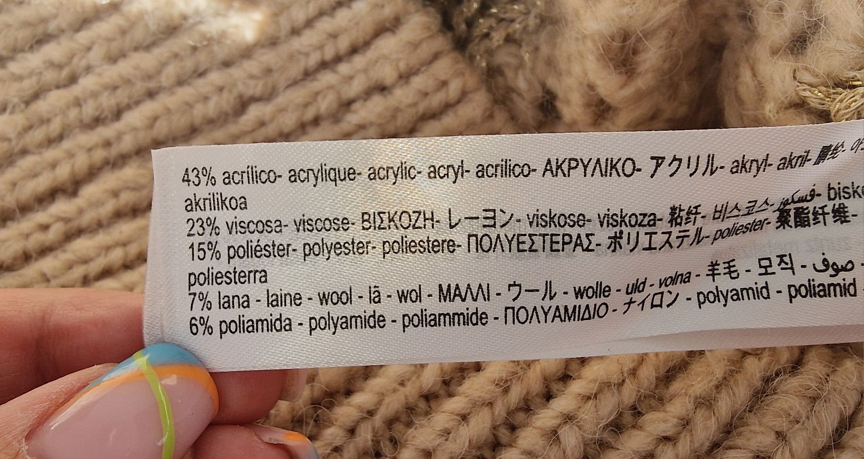 Pleciony sweterek Zara r. S