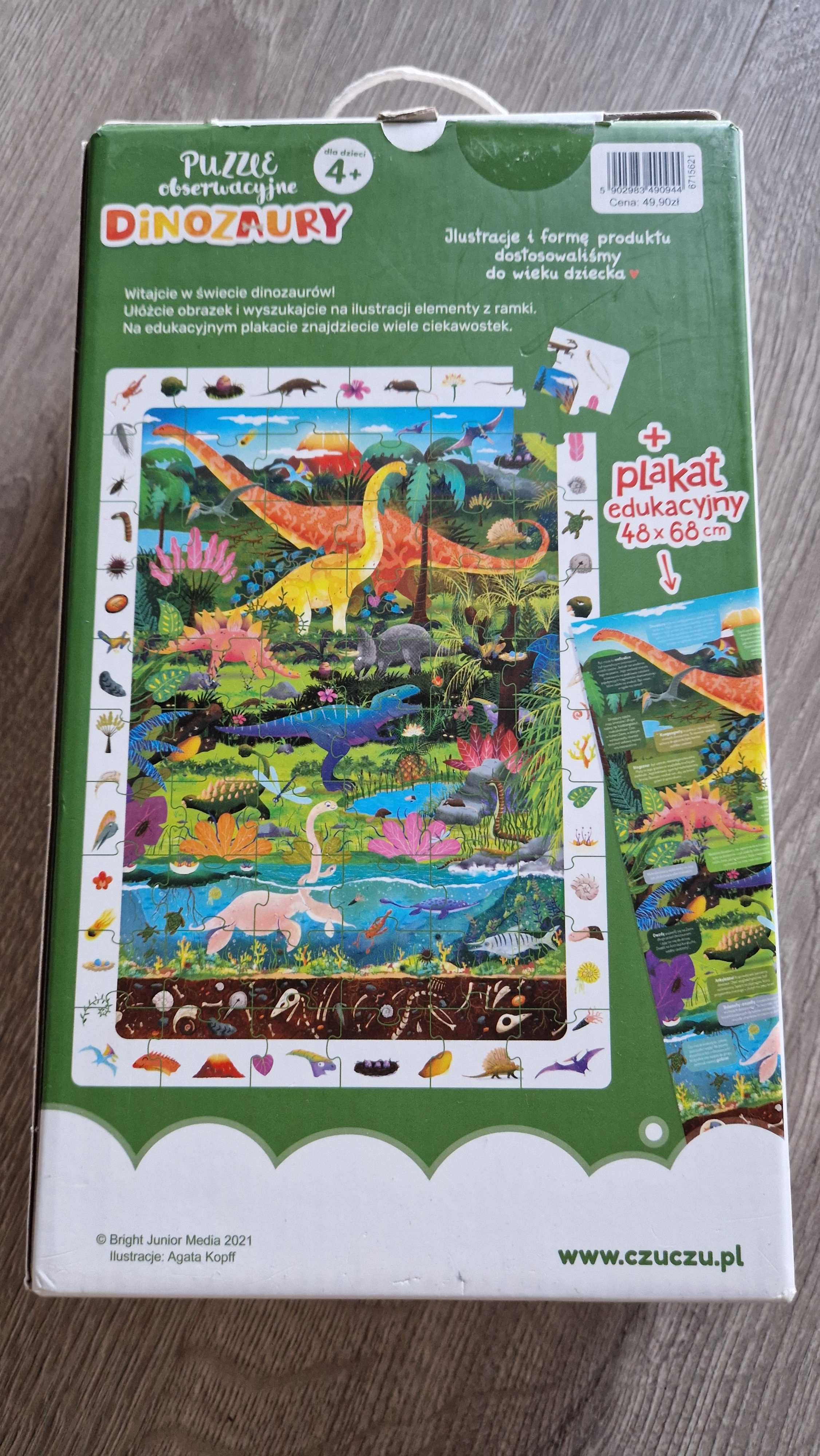 Puzzle Czuczu Dinozaury 4+