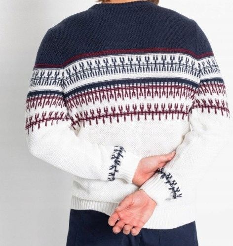 B.P.C sweter męski we wzory 4XL.