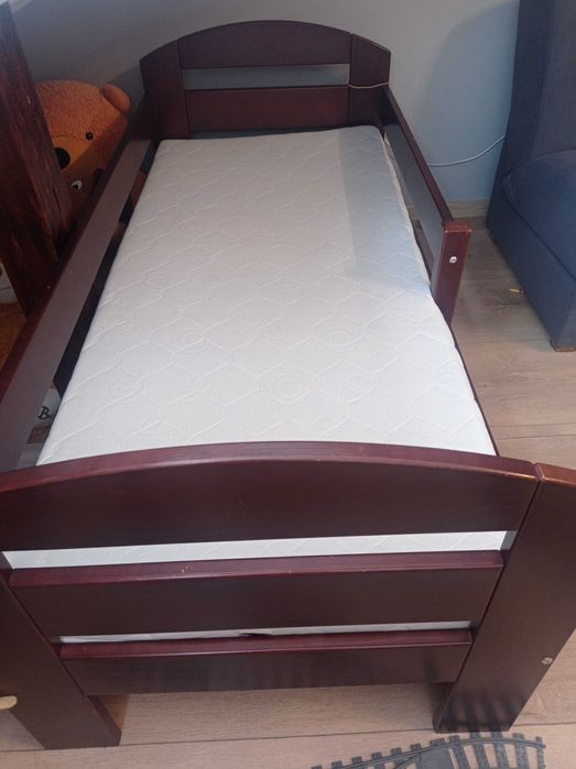 Łóżko drewniane Kami 70x160 + materac