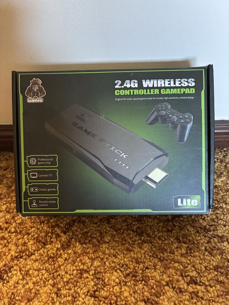 Consola de Jogos Retrô 2.4G Wireless Controller Gamepad