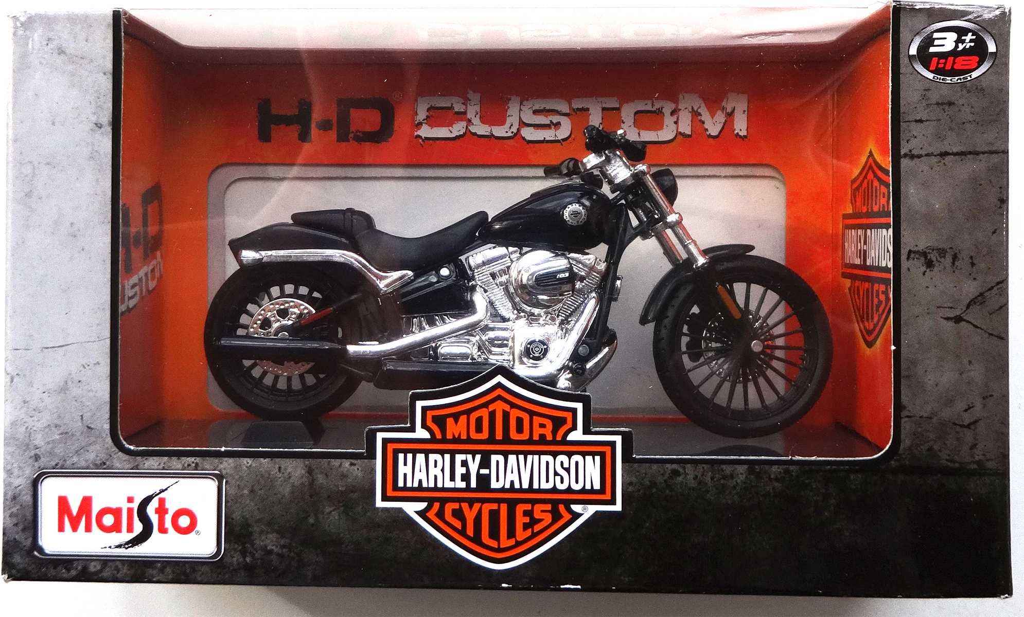 Модель мотоцикла Harley-Davidson 2016 Breakout black 1:18