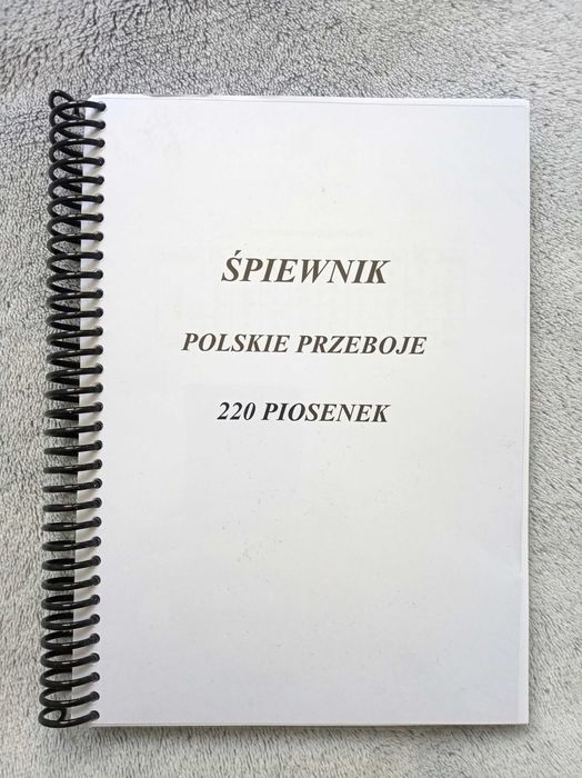 Śpiewnik z akordami, polskie piosenki, 220 utworów - format A5