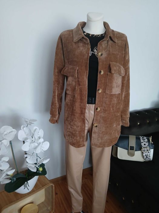 Nowa koszula kurtka S M L narzutka piękny hitowy mega model oversize