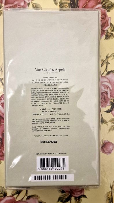 Van Cleef & Arpels Collection Extraordinaire Rose Rouge 75 ML.