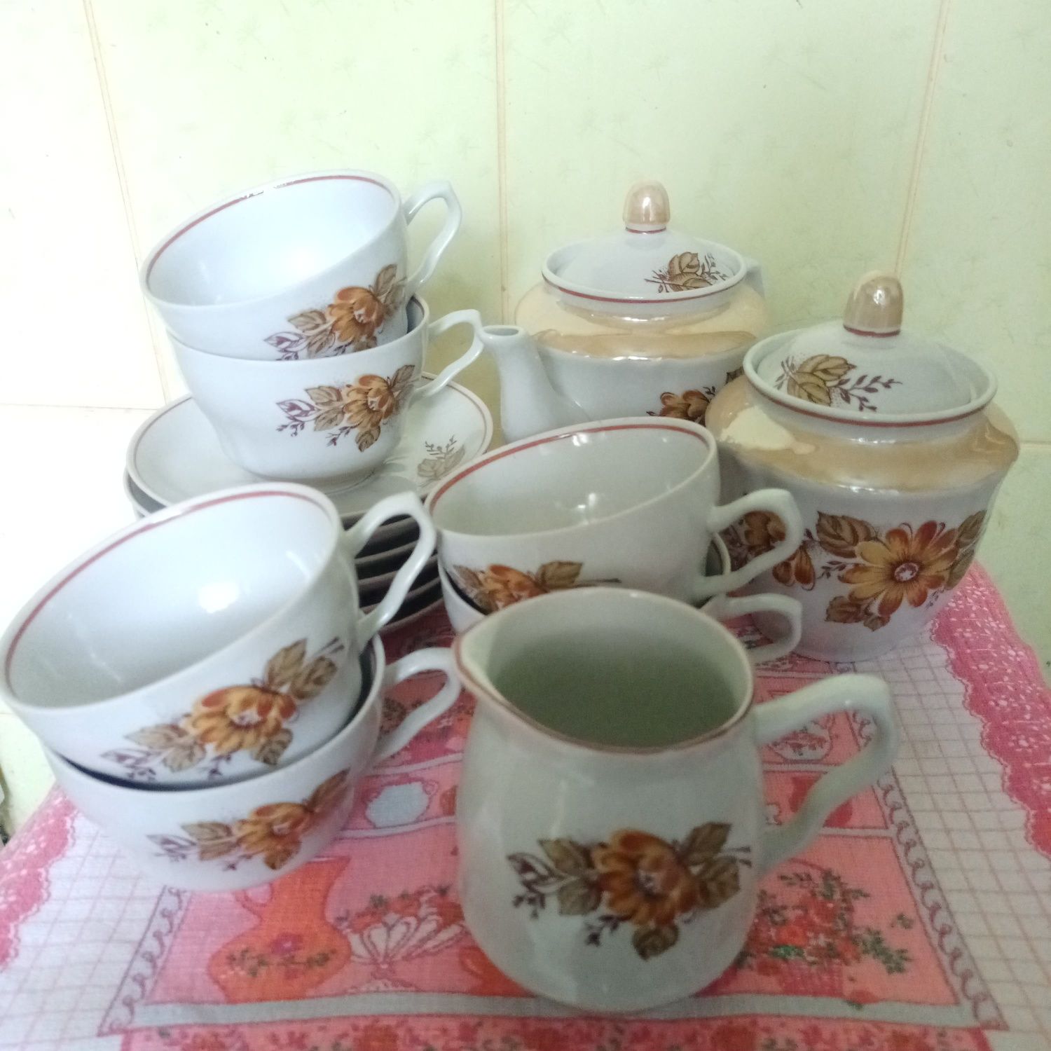 Чайно-кофейный сервиз. Новый. Украинский фарфор