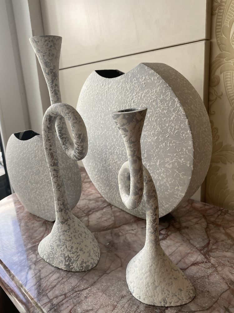 Nowoczesna kolekcja wazon swiecznik aluminium metal