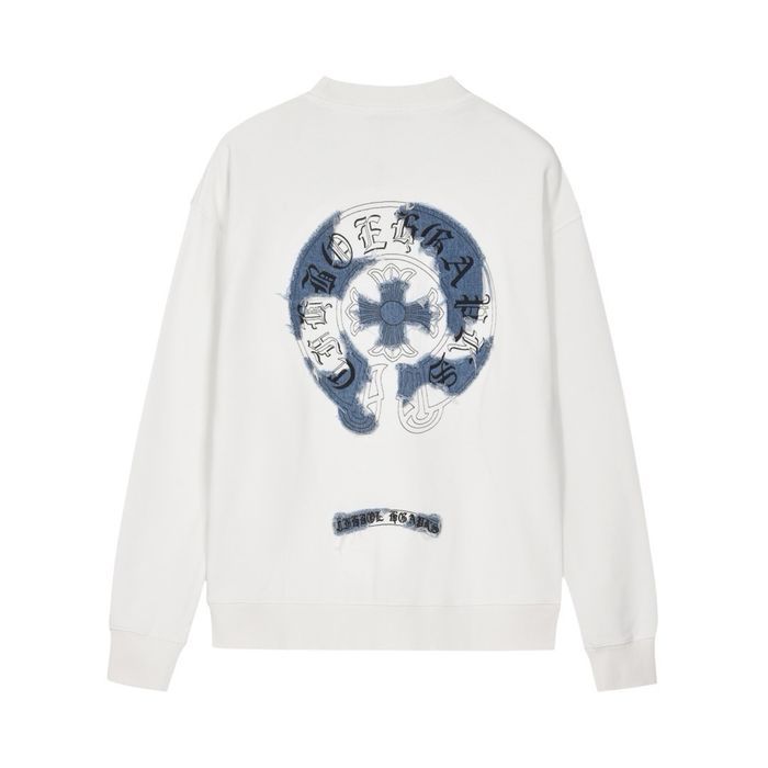 CHROME HEARTS свитшот мужской реглан батник белый кофта