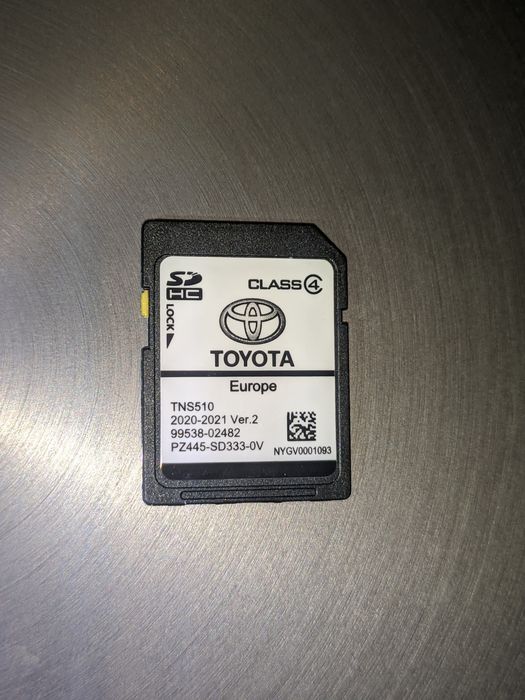 Карта GPS-навігації для автомобілів Toyota