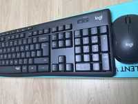 Mysz + klawiatura bezprzewodowa logitech silent wireless combo mk295