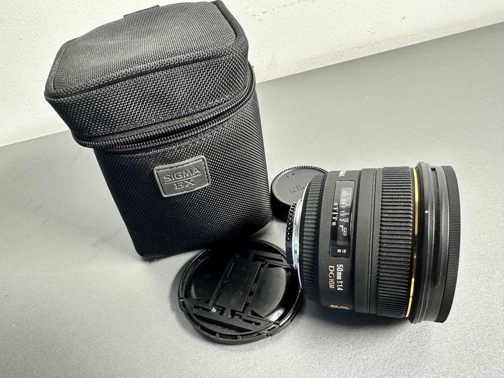 Obiektyw Sigma 50 1:4 EX DG HSM Nikon F stan jak nowy.