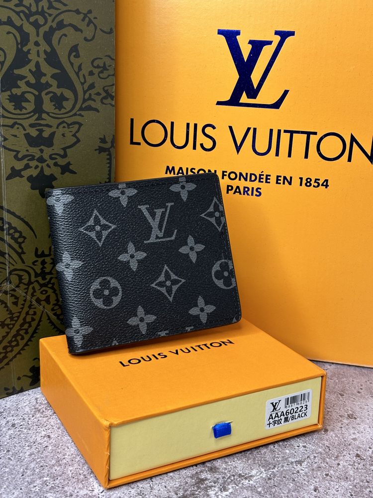 Мужские кошельки Louis Vuitton чоловічі гаманці Луі Вітон LV ЛЮКС