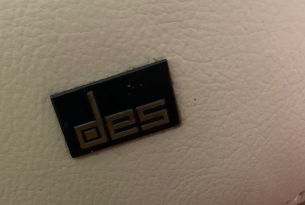 Fotel ze skóry cielęcej firmy „des”