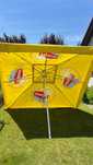 Parasol ogrodowy gastronomiczny kwadrat 3x3m z podstawą beton - 2 szt