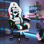 Fotel gamingowy ALFORDSON z 8-punktowym masażem LED RGB