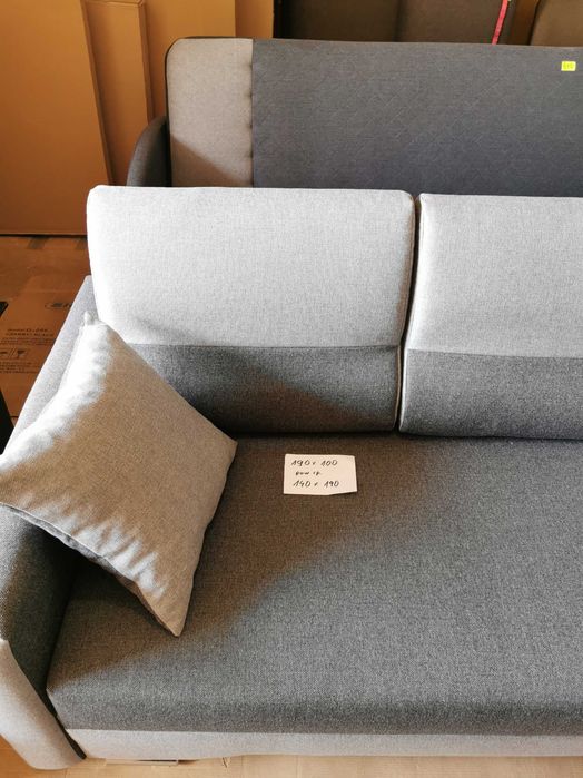 Szara sofa, kanapa, wersalka, wypoczynek