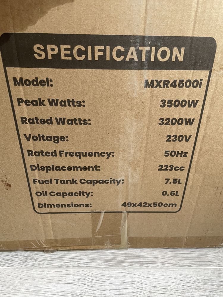 MXR 4500i Inverter Generator 3200 kWatts