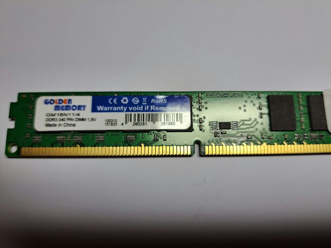 Оперативна пам'ять 4gb golden memory GM 16N1 1/4 DDR3 240PIN DMM 1.5V