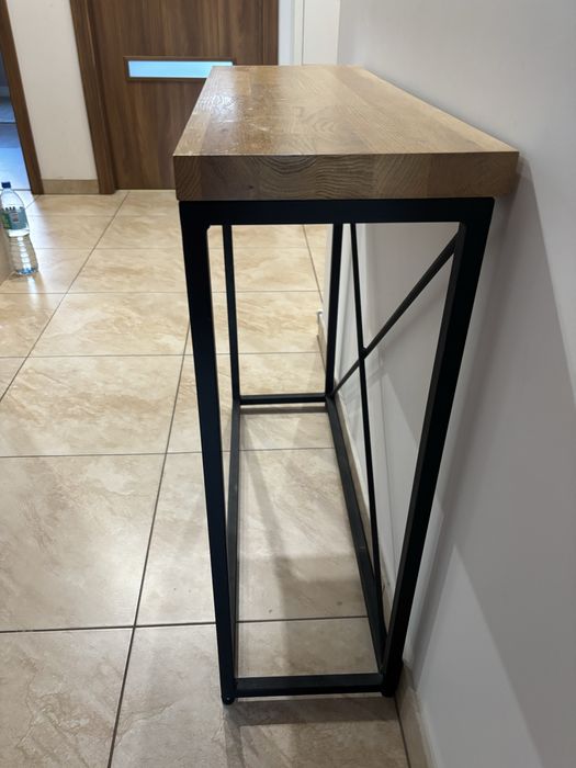 Konsola drewnaniana stylowa w stylu loft