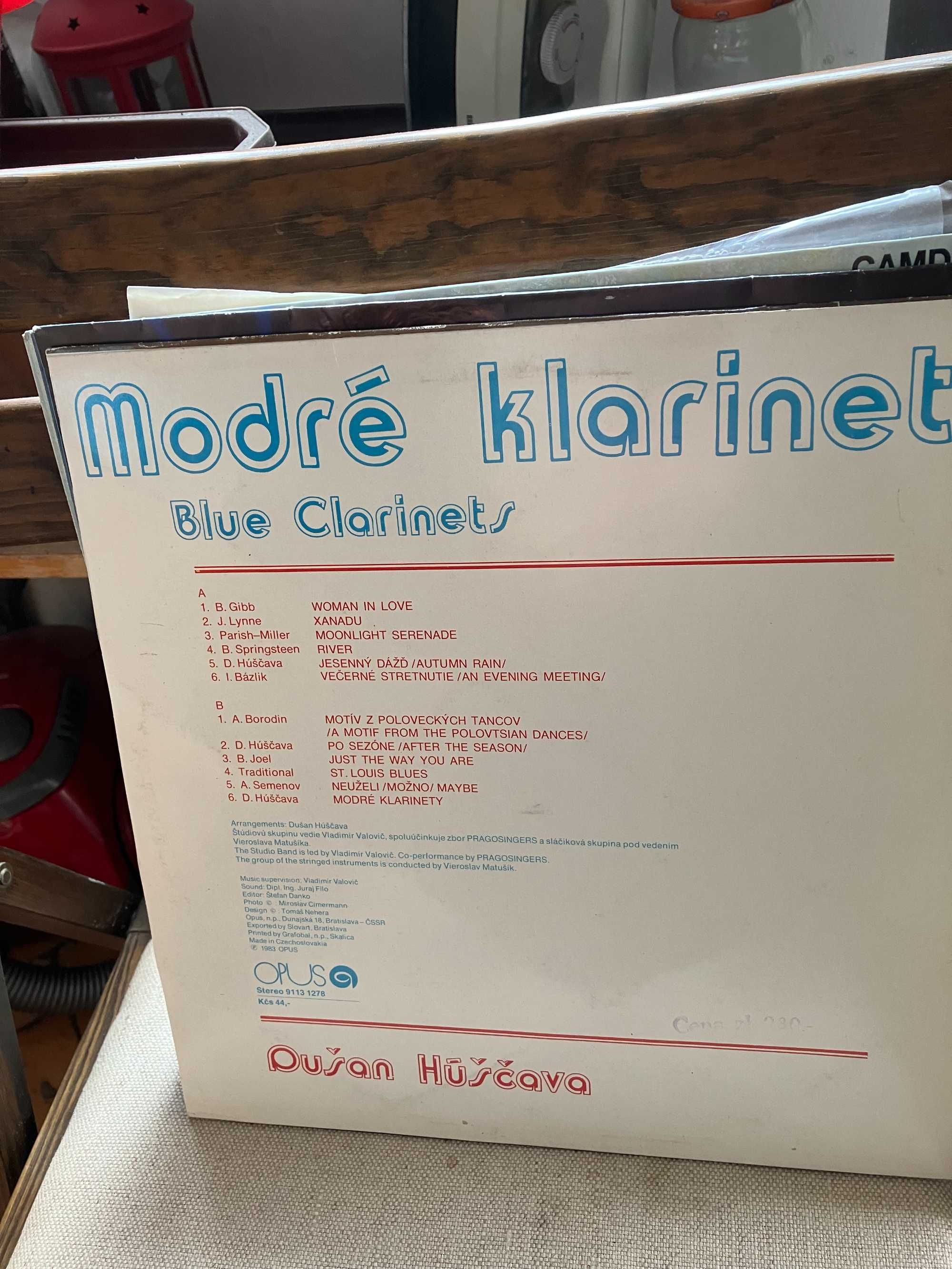 Winyl  Dusan Huscava " Blue Clarinets ' near mint