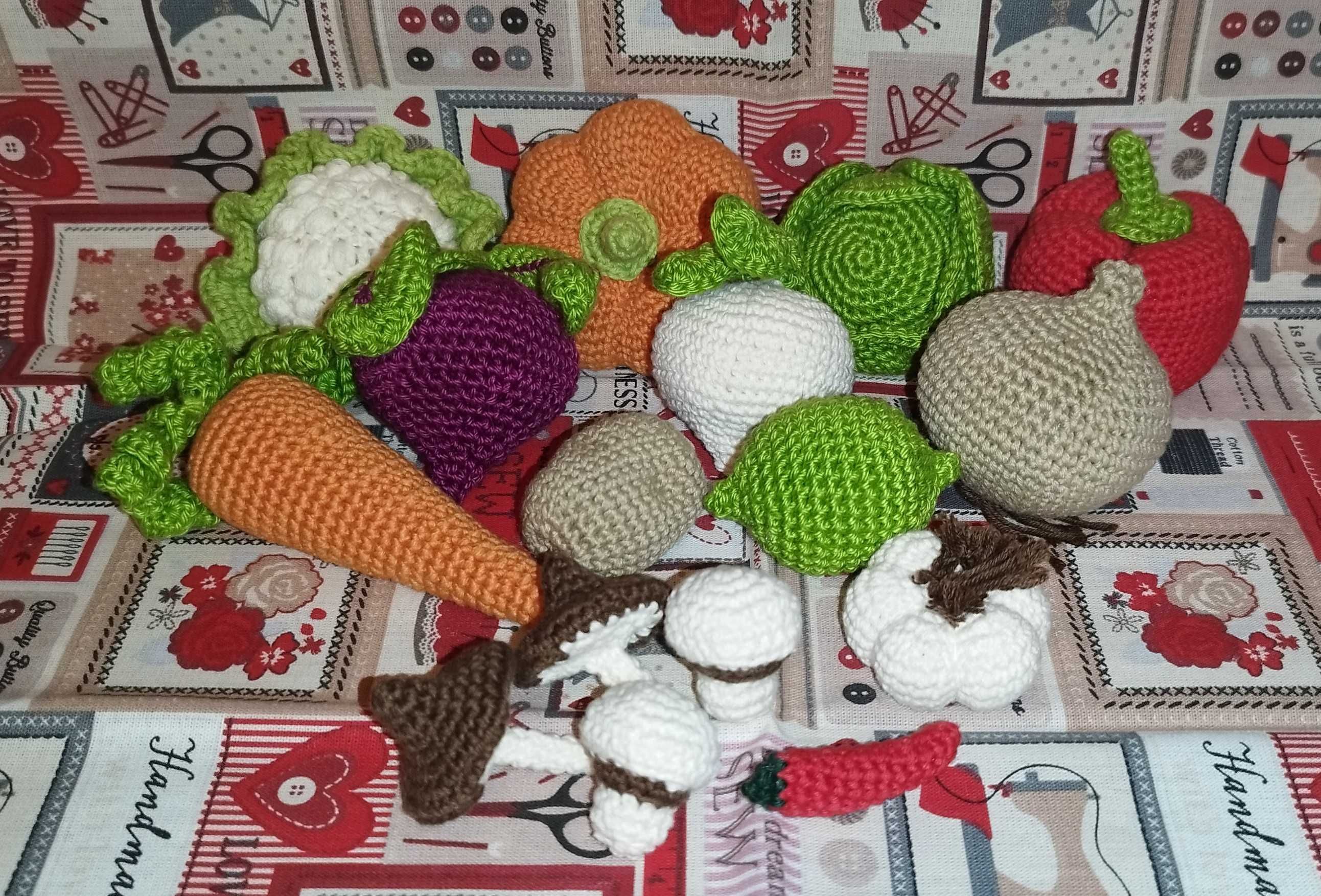 Conjunto legumes amigurumi