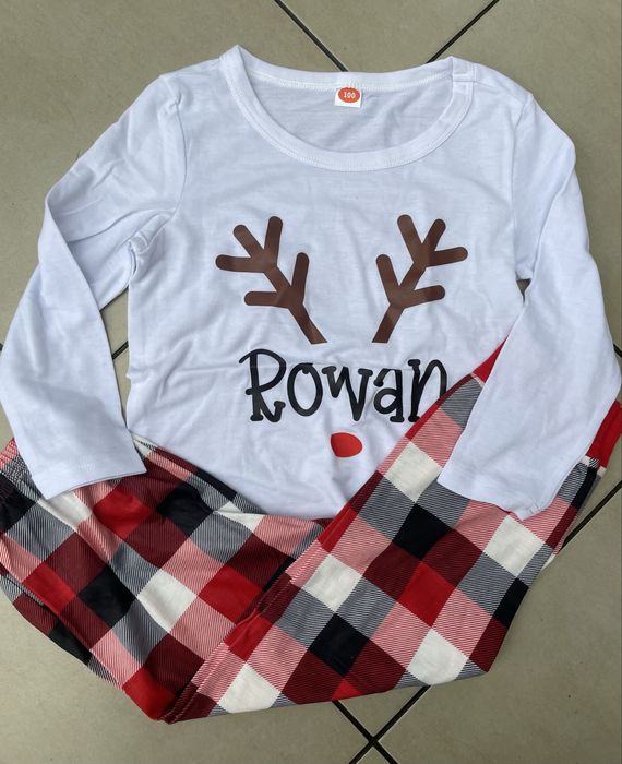 Pizama świateczna roz.100cm z nadrukiem renifera Boze Narodzenie