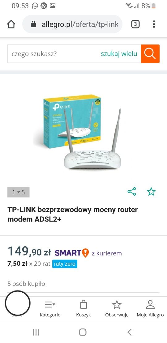Router tp link ADSL2+