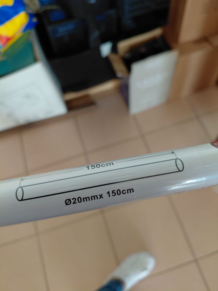 Varões de cortinas em inox com pontas