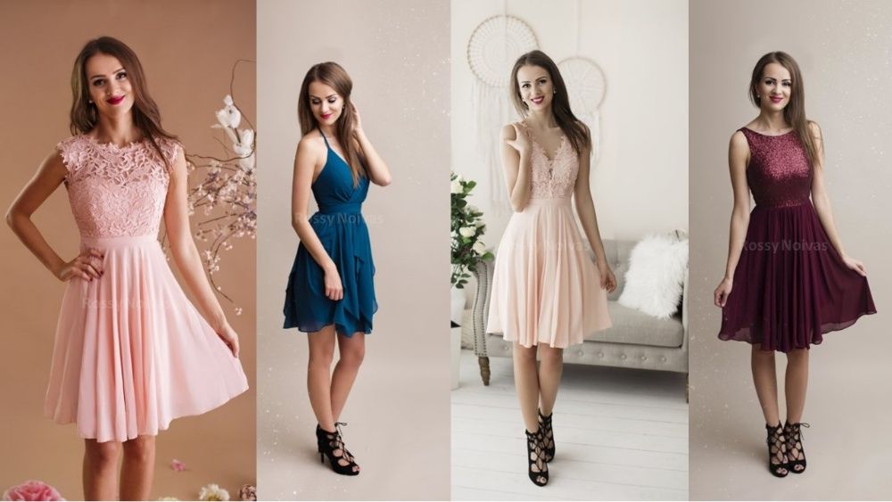 Vestidos Curtos para Cerimônia, Damas, Finalistas, Baile, Acompanhante