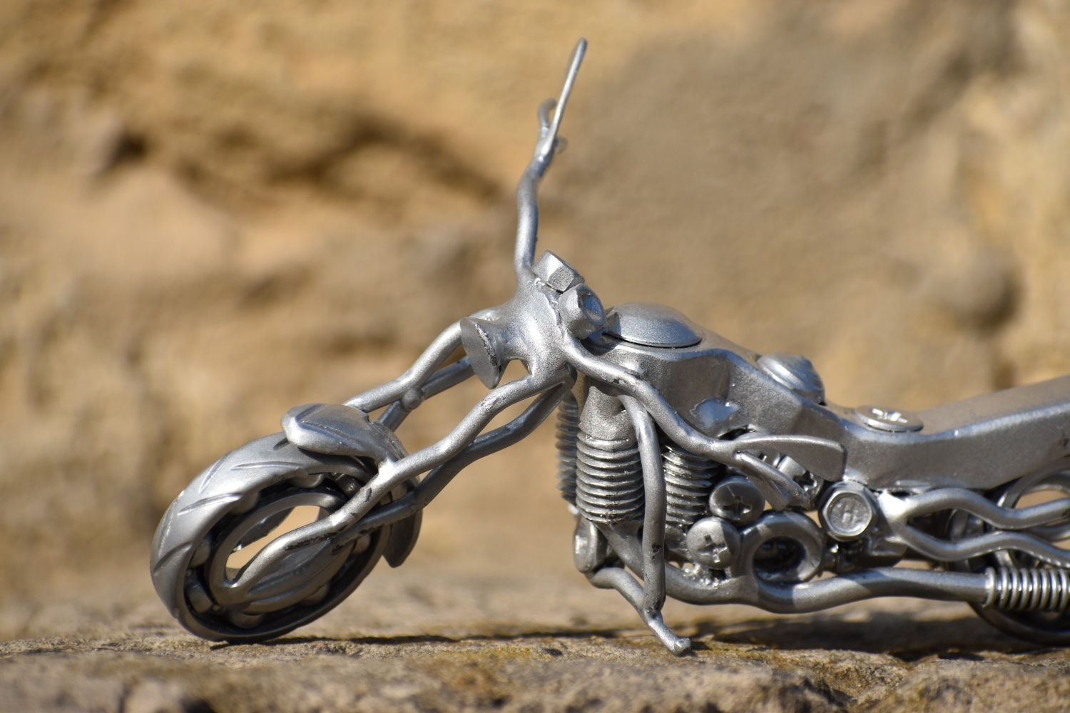 Мотоцикл сувенир в стиле стимпанк